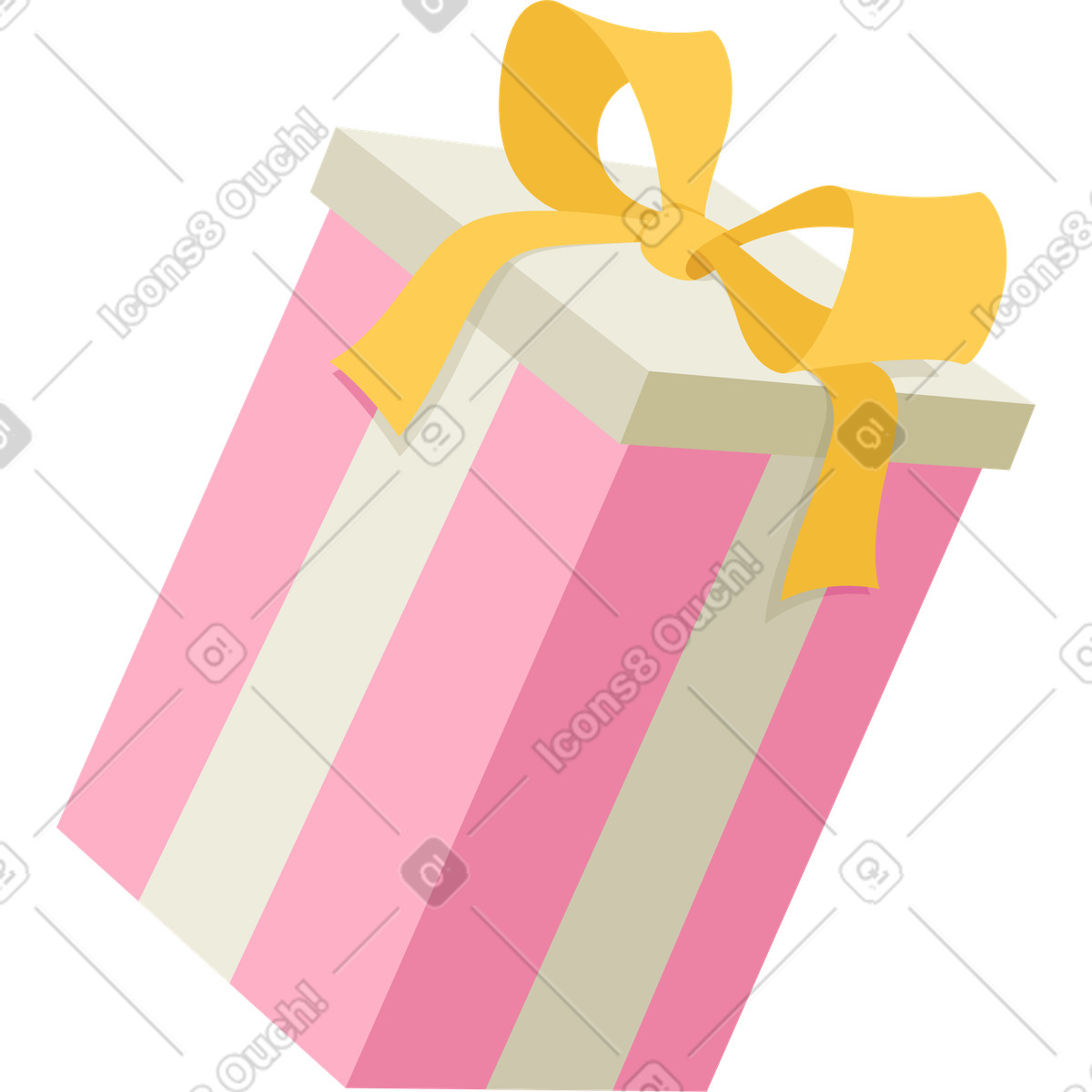 Gift box illustration in Social style download in PNG, SVG