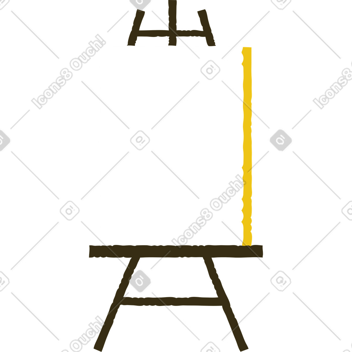 下载 Bermuda 风格的 画架 插画，支持 PNG、SVG 格式