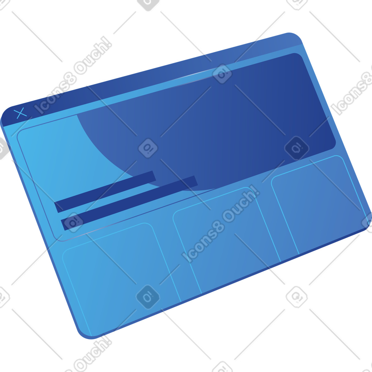 Web page layout illustration in PNG, SVG