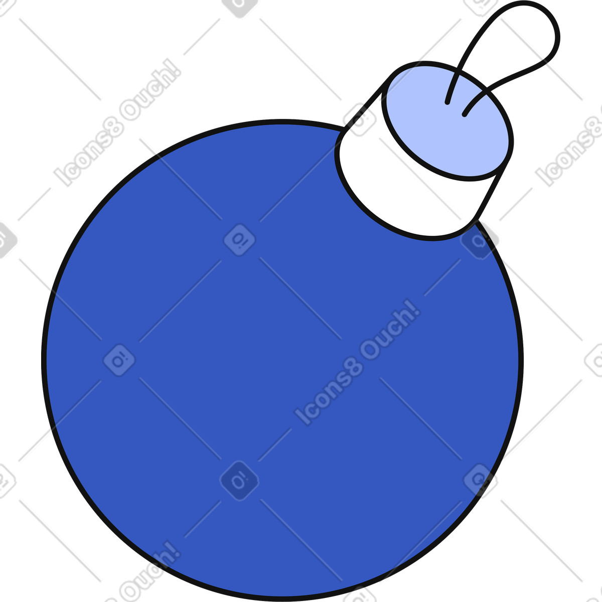 Ilustración Decoración navideña en estilo Techny a descargar en PNG y SVG