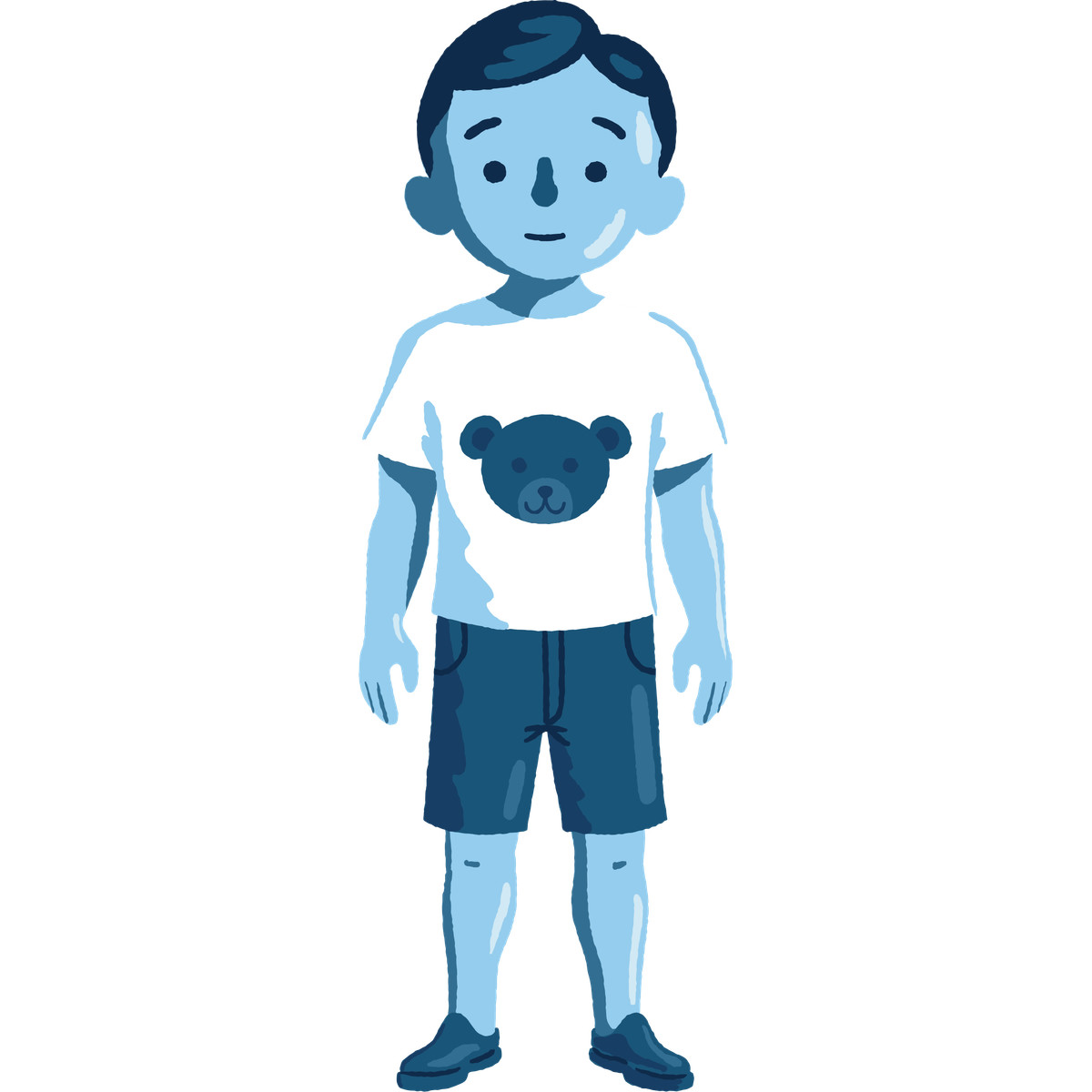 Boy illustration in Cherry style download in PNG, SVG