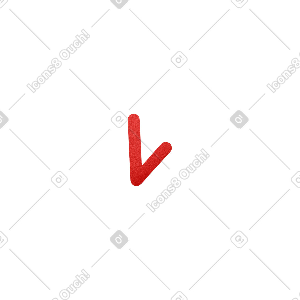 下载 Willowy 风格的 Red check mark 插画，支持 PNG、SVG 格式