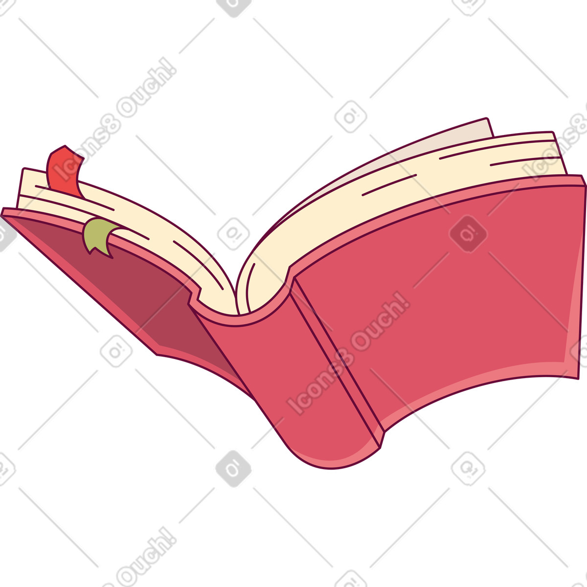 Ilustração de Abra o livro em no estilo Handy para baixar em PNG, SVG