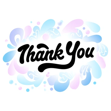 A thank you card features a kaleidoscope of vibrant colors and intricate patterns radiating outwards from the center. The patterns consist of geometric shapes and swirling designs that create a sense of movement. In the middle of the card, the words "Thank You" are displayed prominently, surrounded by the colorful patterns, enhancing the overall impact of the design. The background is filled with a harmonious blend of colors that complement the central message.