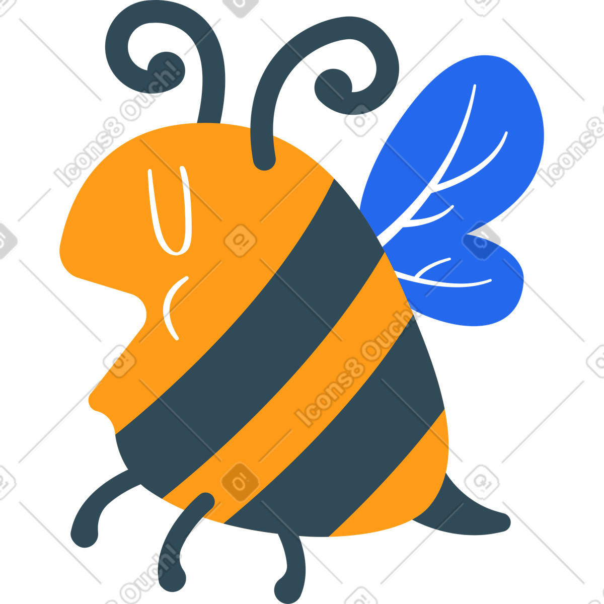 Bee illustration clipart graphic free vectors showcasing the beauty of nature