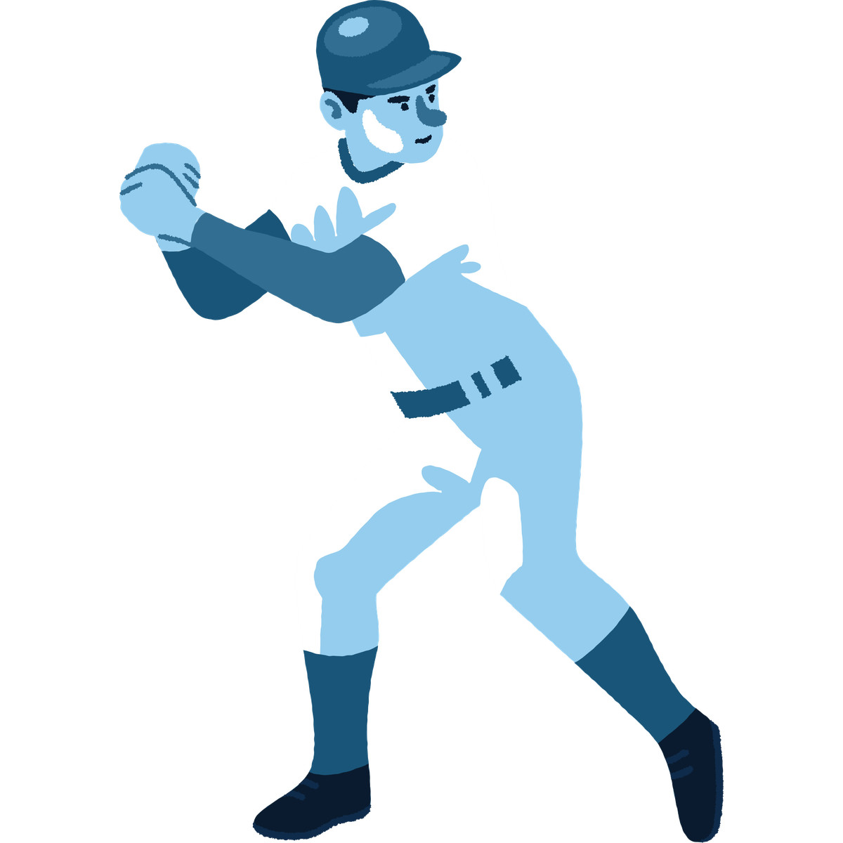 Ilustración Jugador de baseball en estilo Cherry a descargar en PNG y SVG