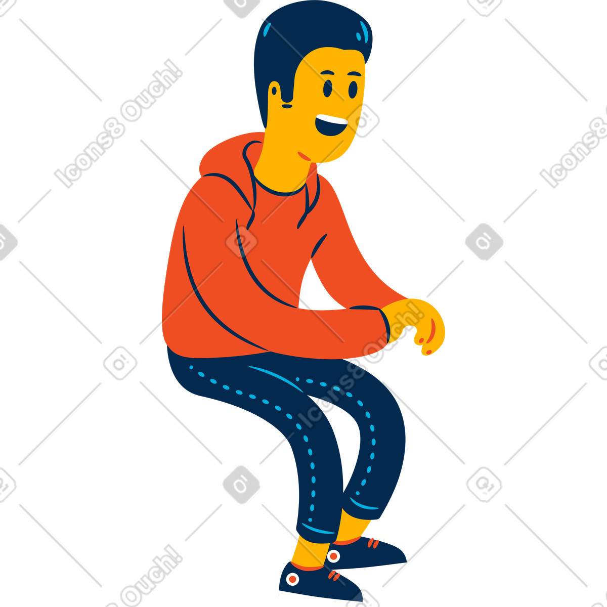 Ilustração de Man motorcyclist em no estilo Flame para baixar em PNG, SVG