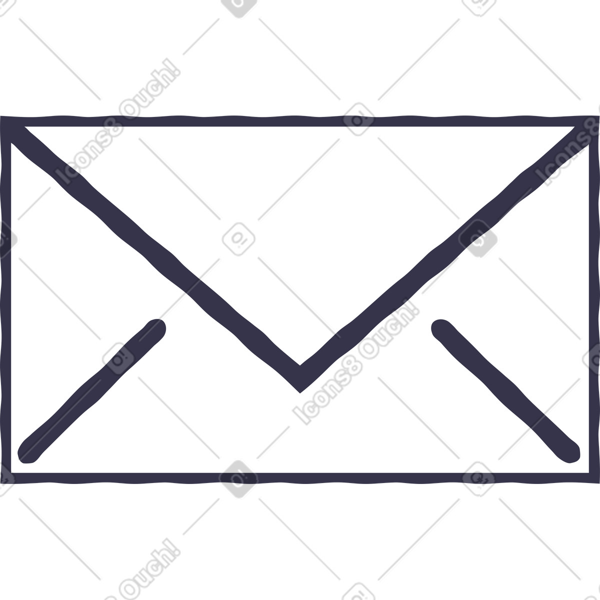 Mail illustration featuring various clipart designs related to communication graphics