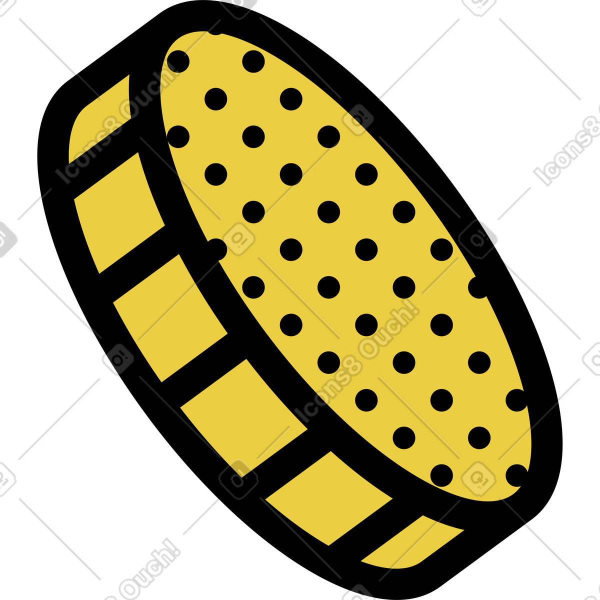 Memphis スタイルの Coin のイラストをPNG、SVG形式でダウンロード