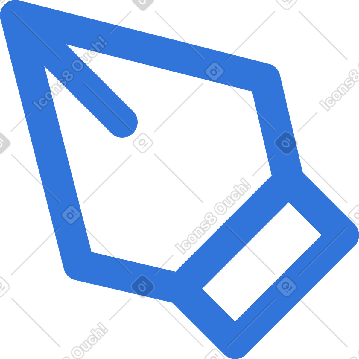 Cursor des stiftwerkzeugs-Illustration im Sky-Stil als Download in PNG, SVG