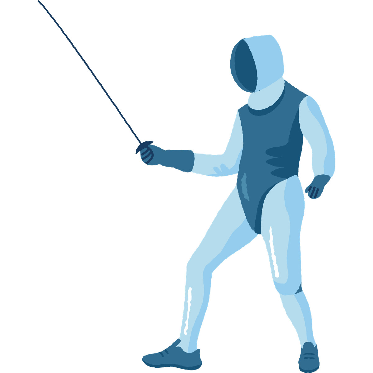 Cherry スタイルの Fencer のイラストをPNG、SVG形式でダウンロード