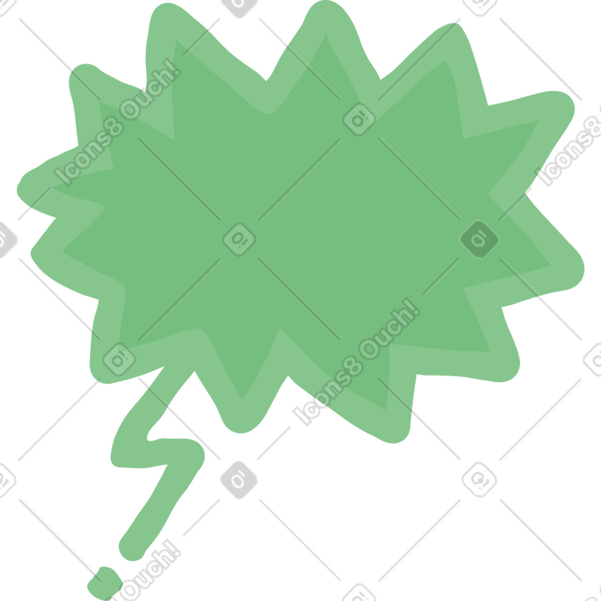 Illustration Bulle dans le style Stripy à télécharger aux formats PNG, SVG