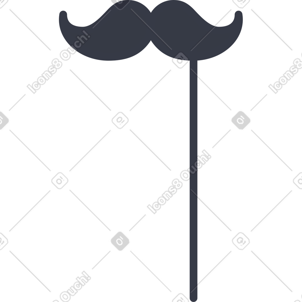 Illustration Fausse moustache dans le style Abstract à télécharger aux formats PNG, SVG