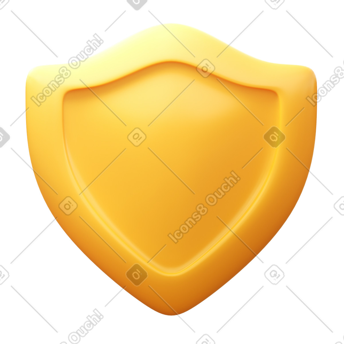 Shield illustrazione in stile 3D Fluency scarica in PNG, SVG