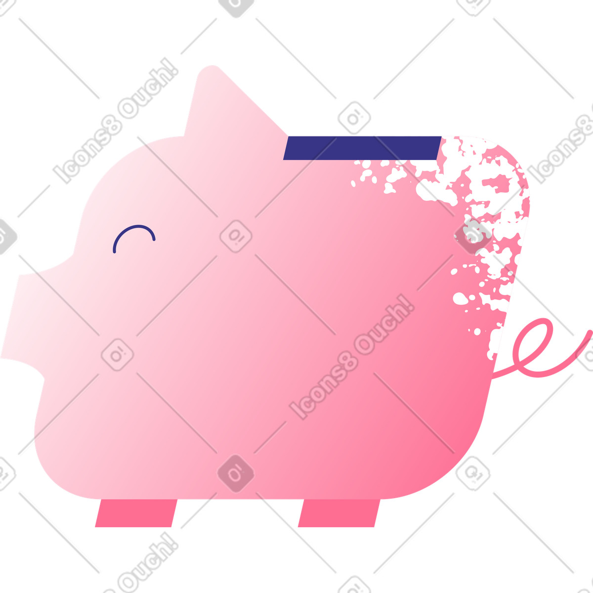 下载 Bright 风格的 存钱罐 插画，支持 PNG、SVG 格式