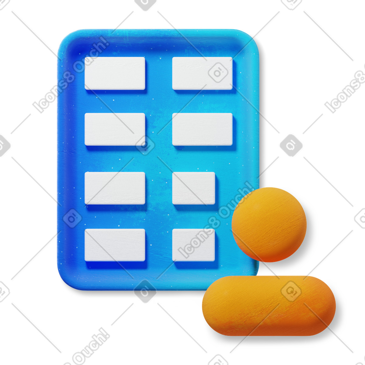 Ilustração de Building office windows and employee avatar symbol for corporate workspace em no estilo 3D Microsoft Fluent illustration para baixar em PNG, SVG