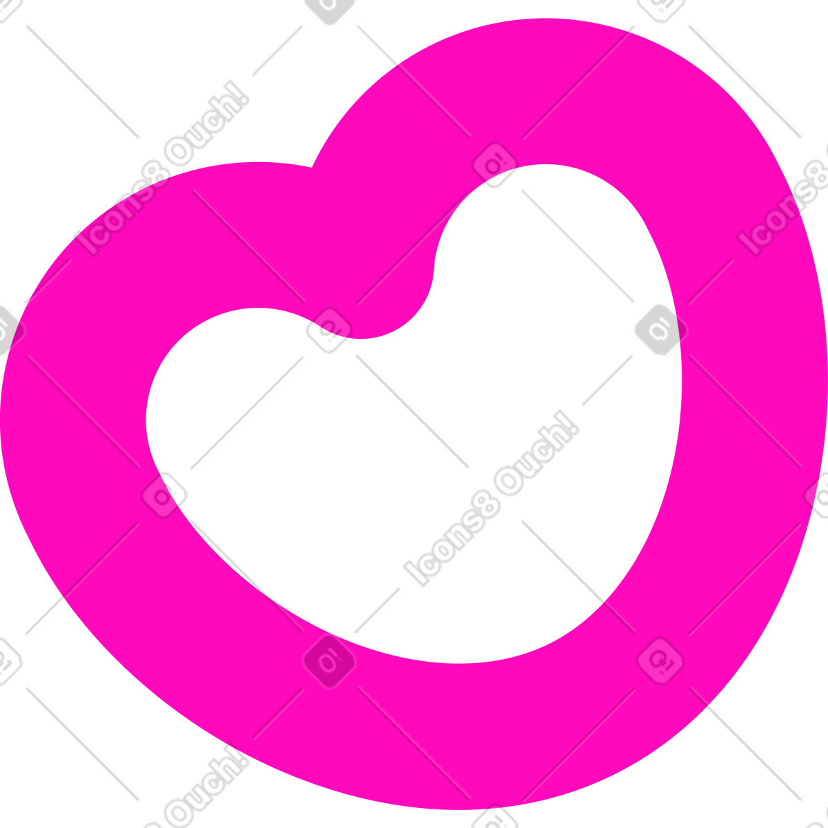 Ilustração de Coração decorativo em no estilo Basic para baixar em PNG, SVG