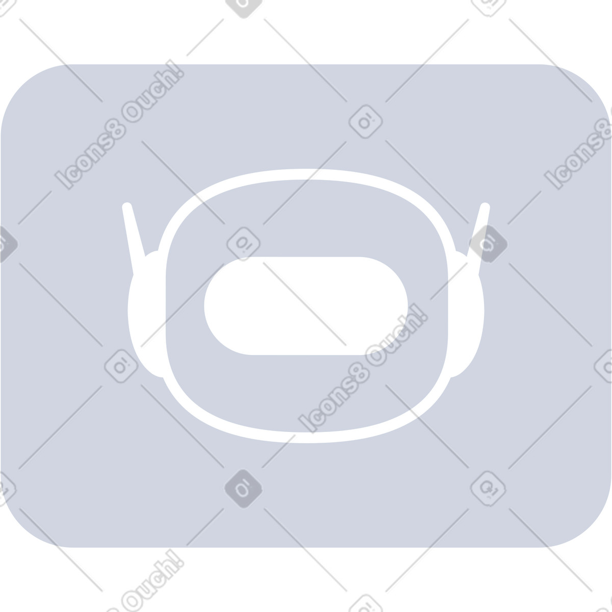 Chat bot icon illustration in PNG, SVG