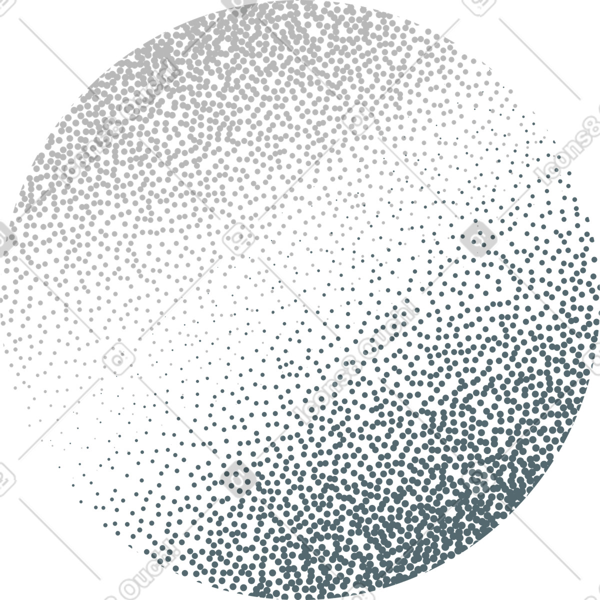 Circle grain duotone illustration in style download in PNG, SVG