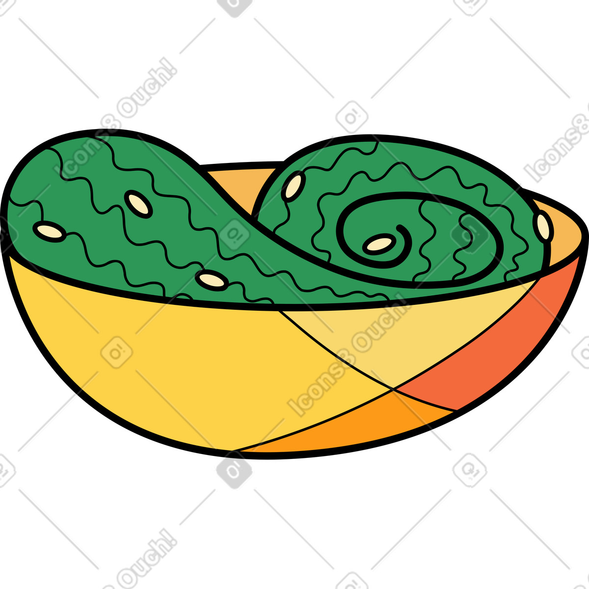 Ilustración Chuka en estilo Surr a descargar en PNG y SVG