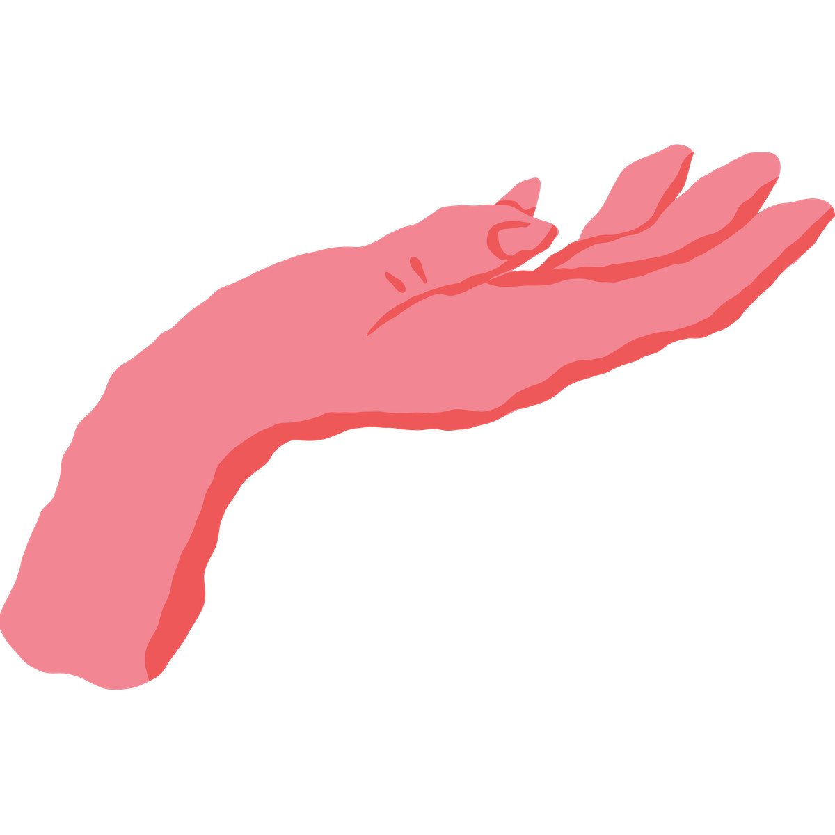 Ilustração de Outstretched hand em no estilo Cherry para baixar em PNG, SVG