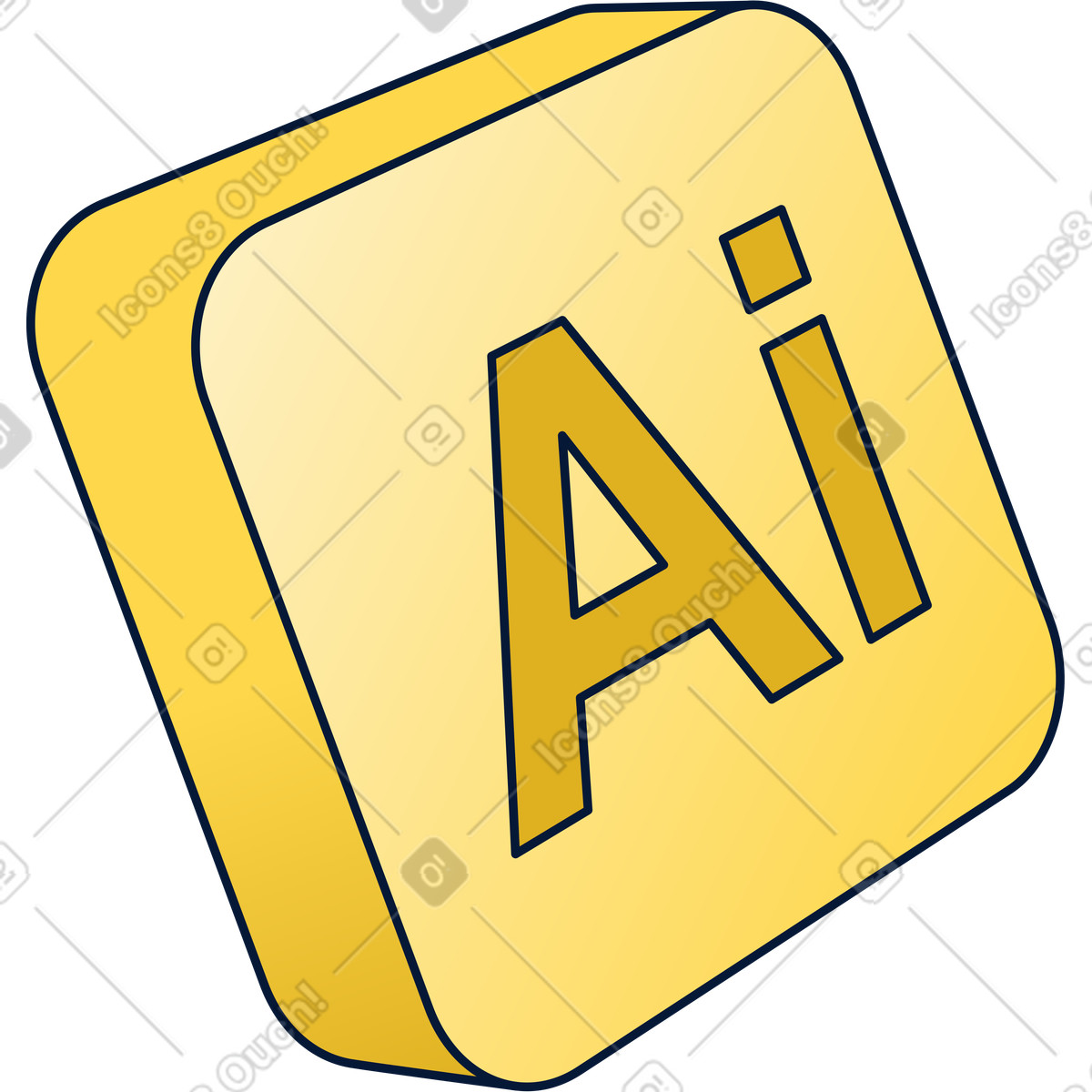 Ilustración Icono de ia en estilo Neat a descargar en PNG y SVG