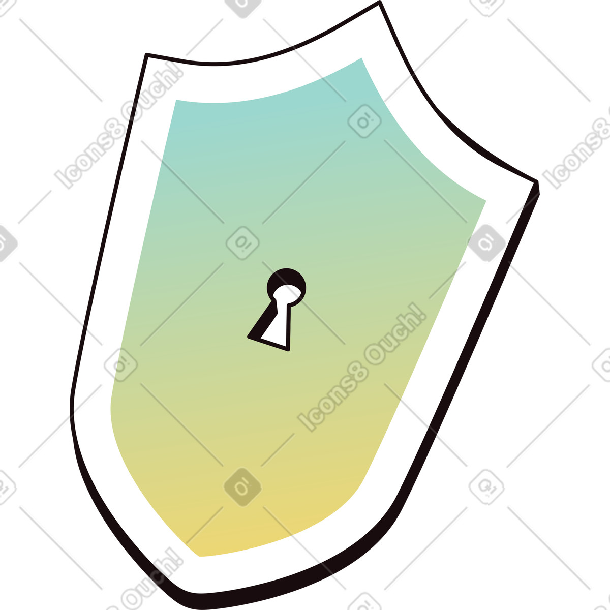 Schild-Illustration im Delight-Stil als Download in PNG, SVG