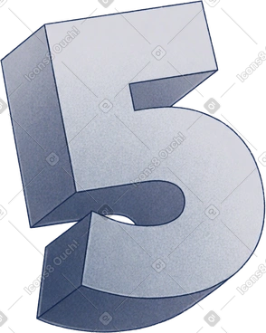 Number five PNG, SVG