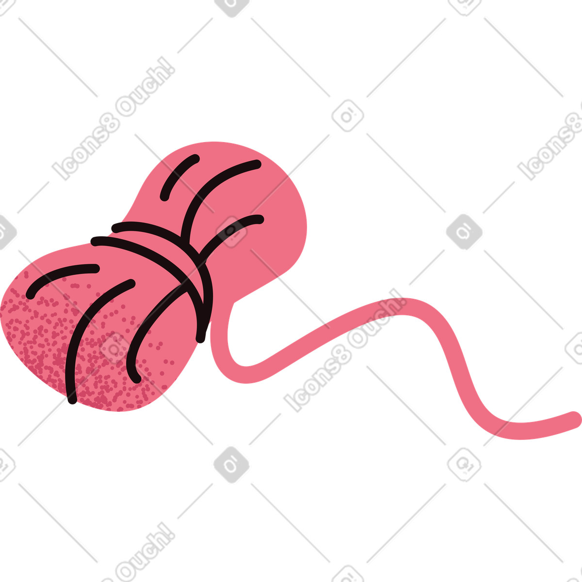 Ilustração de Novelo fita embalagem em no estilo Delight para baixar em PNG, SVG