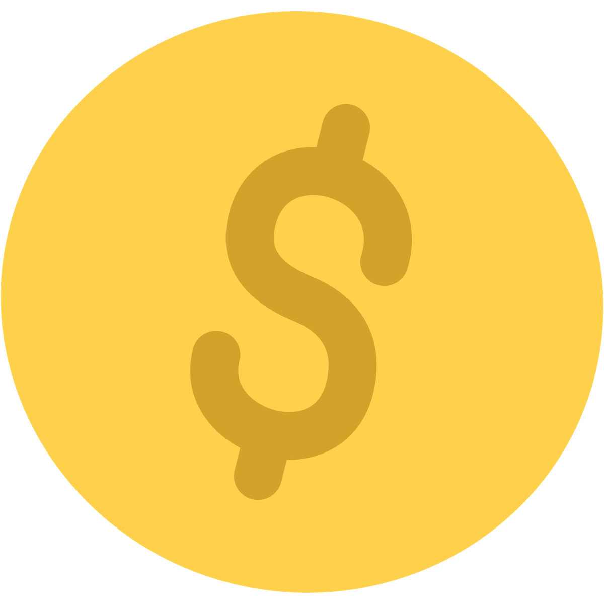 Finance dollar coin icon for banking and investment-Illustration im Bouncy-Stil als Download in PNG, SVG