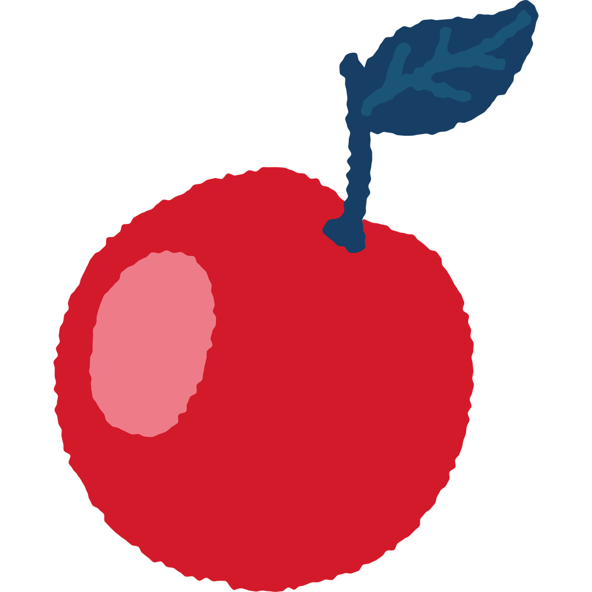 Illustration Apple dans le style Cherry à télécharger aux formats PNG, SVG