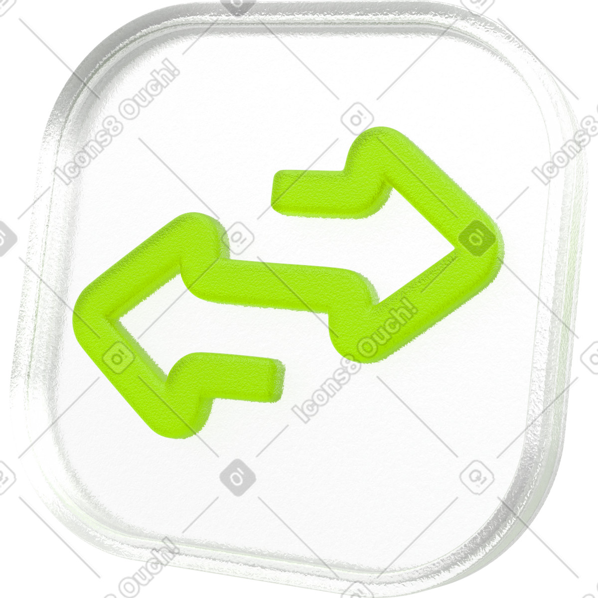Currency exchange transparent button with bidirectional arrows illustration in 3D Enterprise style download in PNG, SVG