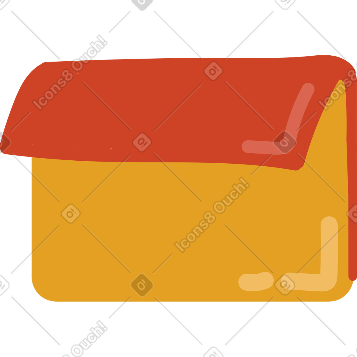 Folder illustration in Arabica style download in PNG, SVG