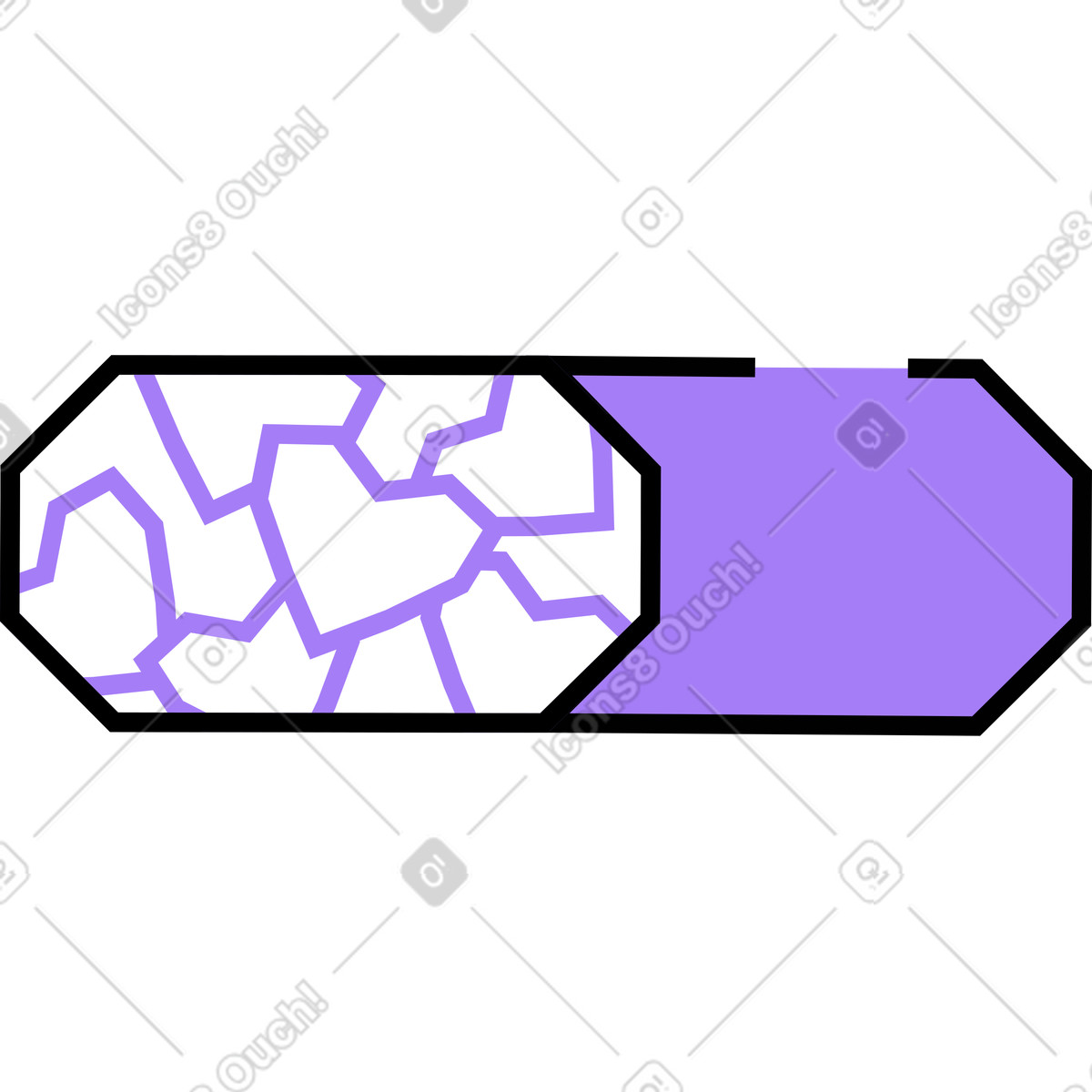 Illustration Pilule dans le style Amethyst à télécharger aux formats PNG, SVG