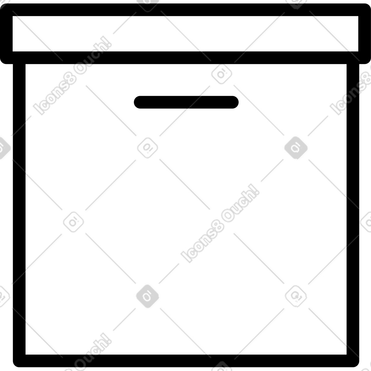 Illustration Grand paquet de boîte dans le style Transistor à télécharger aux formats PNG, SVG