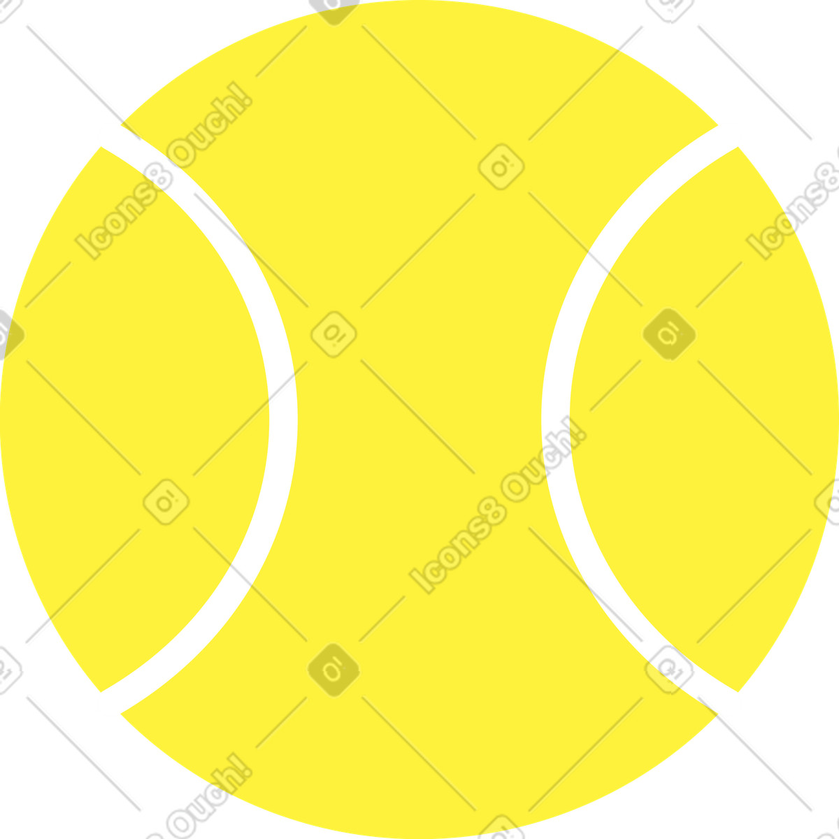 Illustration Balle de tennis dans le style Mellow à télécharger aux formats PNG, SVG
