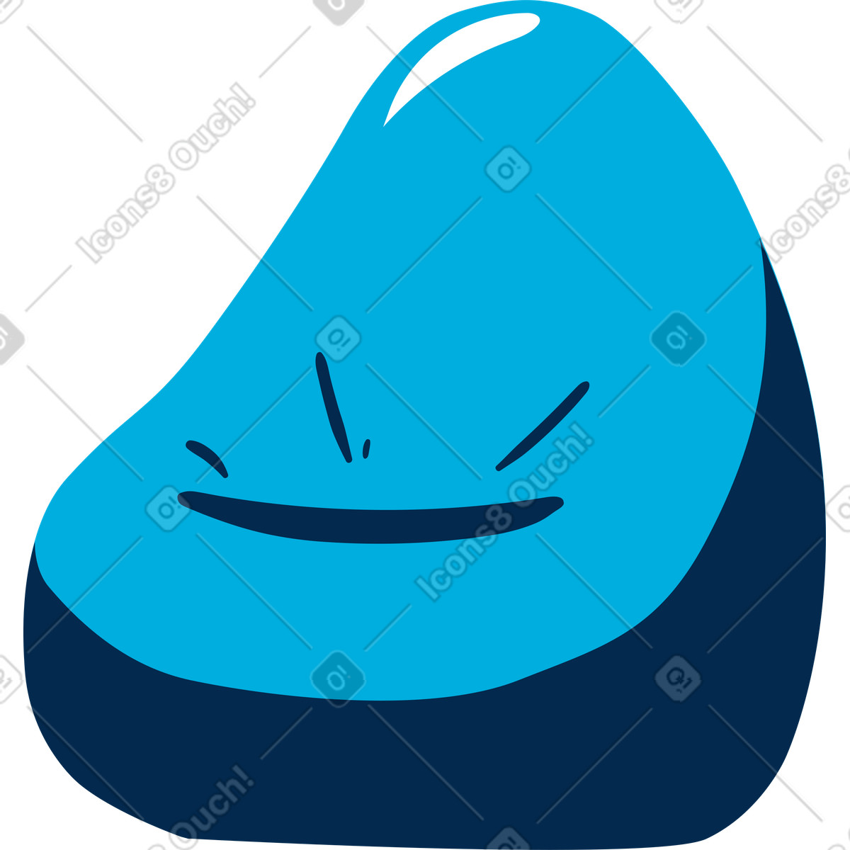 Illustration Sac de haricots dans le style Flame à télécharger aux formats PNG, SVG