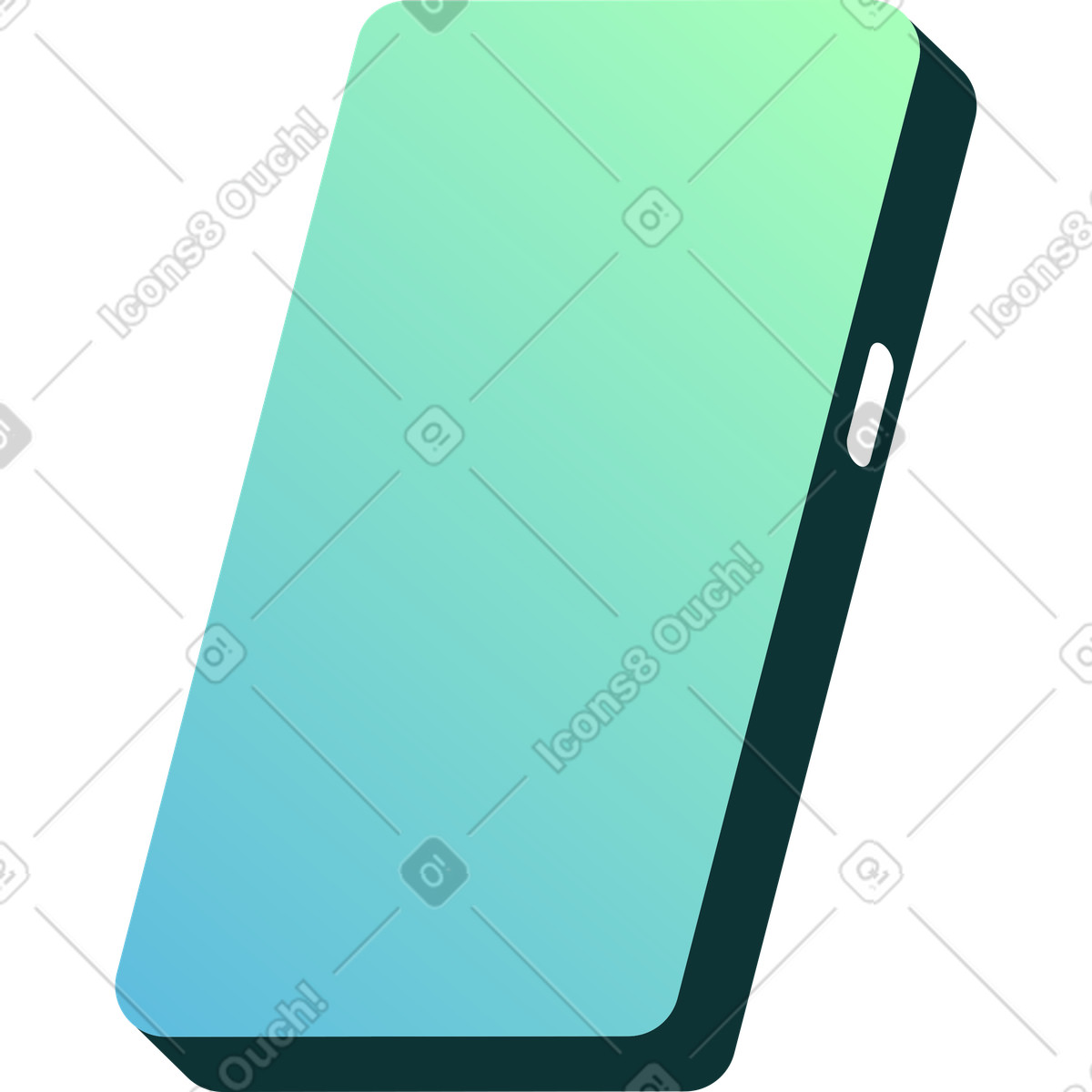 Illustration Téléphone portable dans le style Florid à télécharger aux formats PNG, SVG