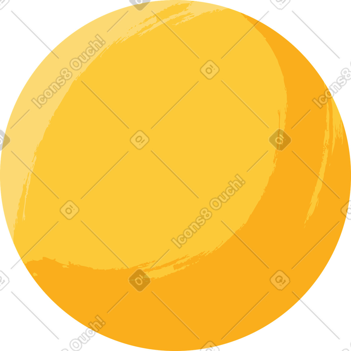 Orange-Illustration im Juicy-Stil als Download in PNG, SVG
