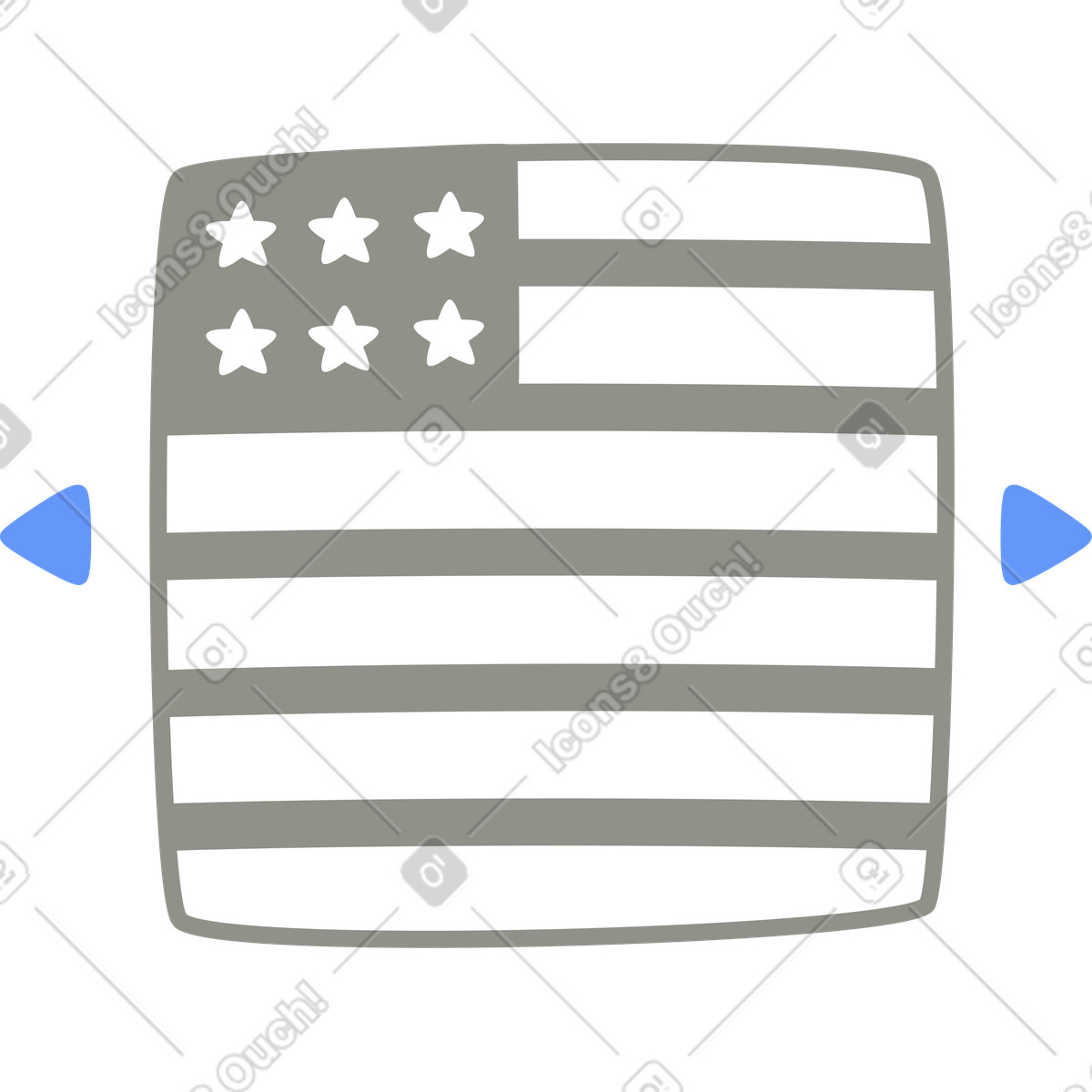 Flagge-Illustration im Plain-Stil als Download in PNG, SVG