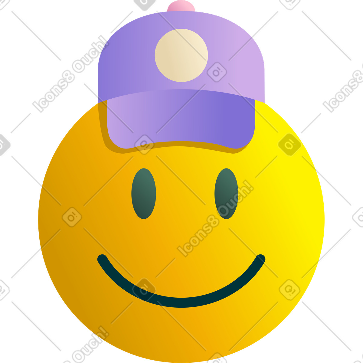 Tendenze in un berretto illustrazione stile Silky scarica PNG, SVG