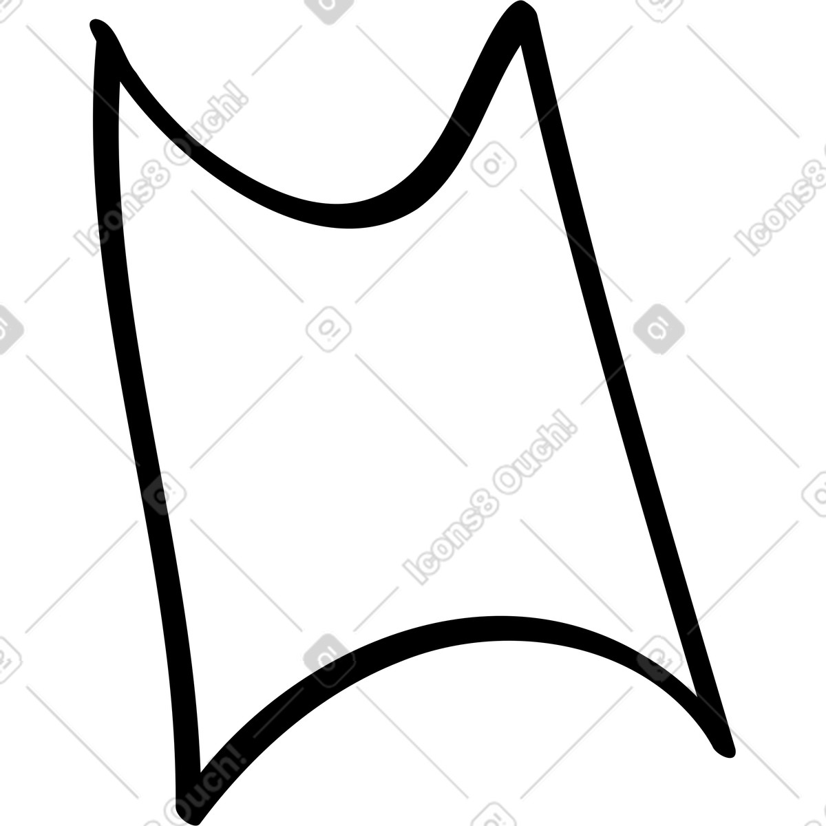 Schwarzes element-Illustration im Twirl-Stil als Download in PNG, SVG