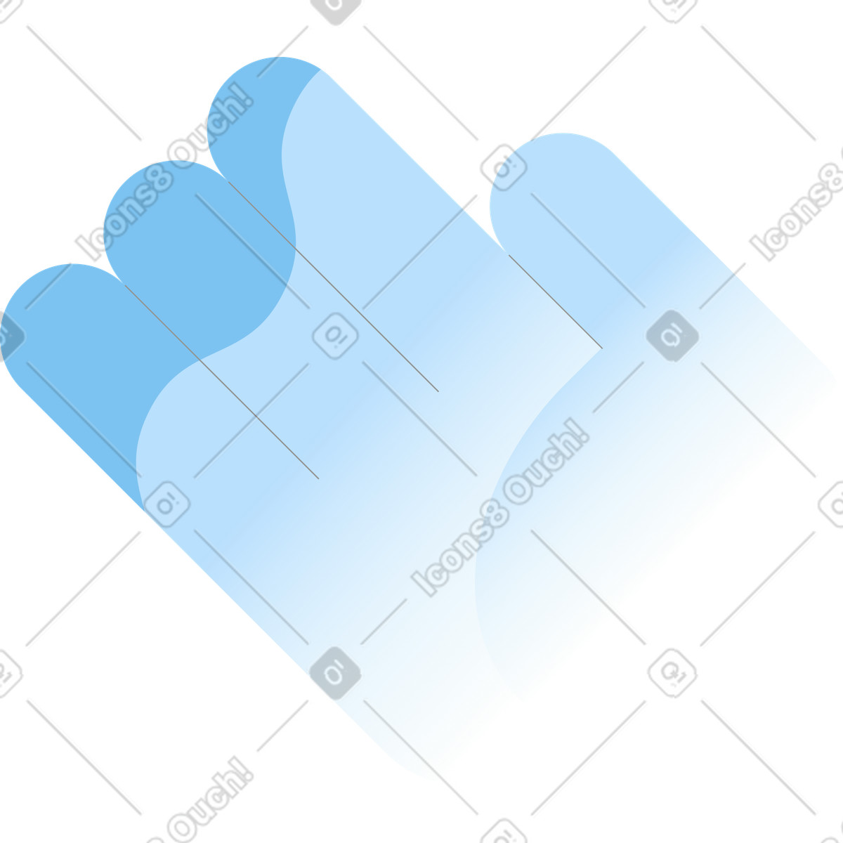 Ilustración Palma de la mano en estilo Concept a descargar en PNG y SVG