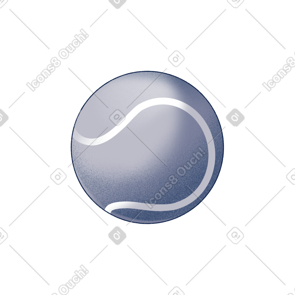 Tennis ball illustration clipart image in PNG SVG GIF for sports