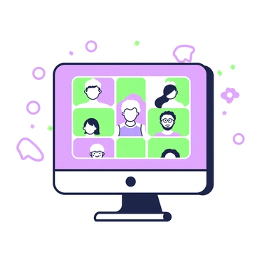 A computer screen is positioned at the center of the image. The screen showcases a grid format filled with a variety of human faces, each distinct and diverse. There are faces of different ages, ethnicities, and expressions, all clearly visible. The background is minimalistic, emphasizing the computer screen. The edges of the screen are sleek and modern, adding to the contemporary feel of the scene.