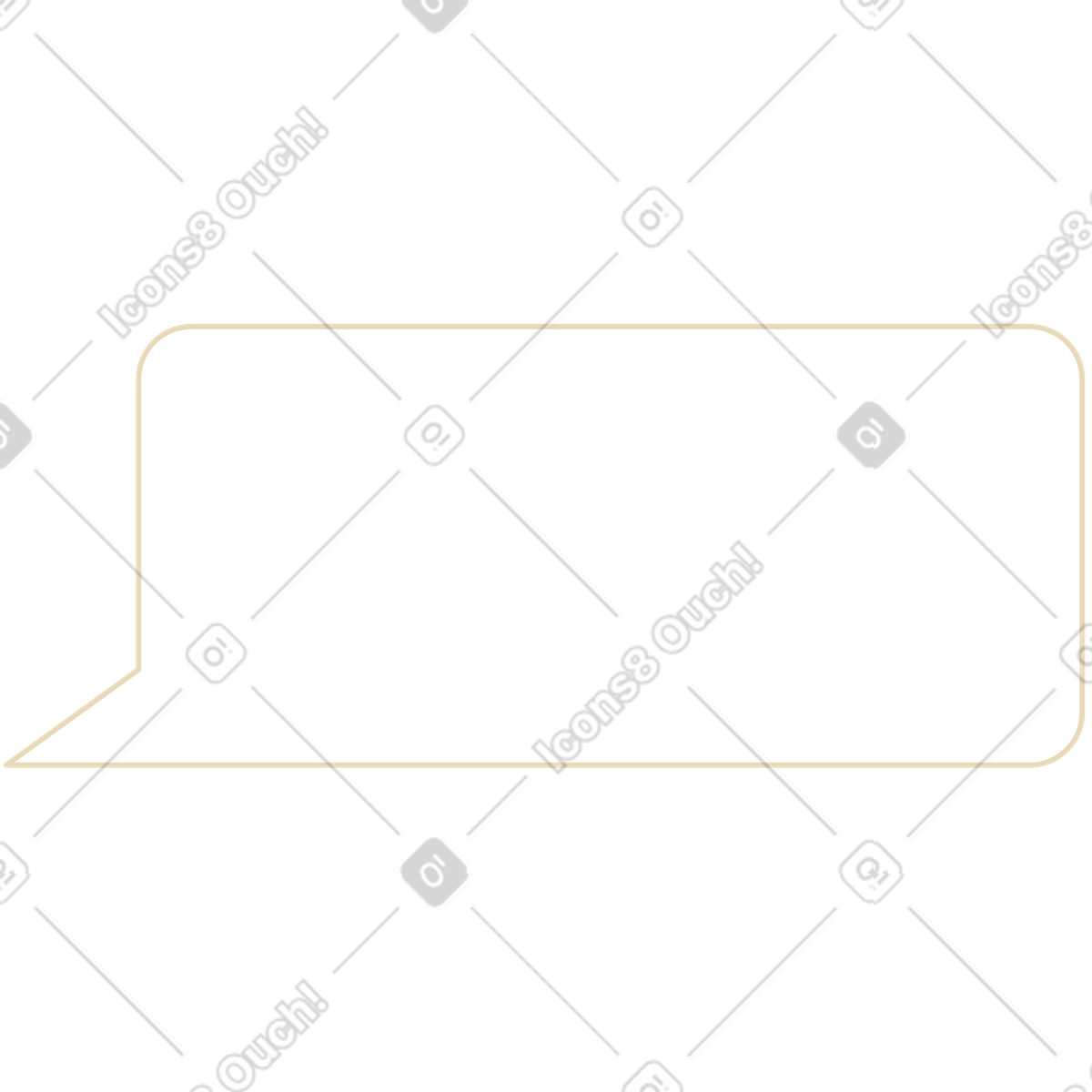 Speech bubble illustration in Juicy style download in PNG, SVG