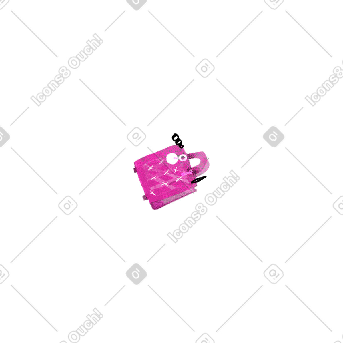 Ilustración Bolso en estilo Fabulous a descargar en PNG y SVG