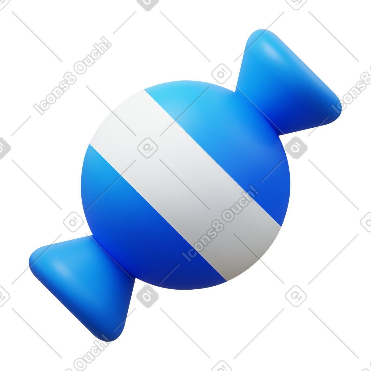 Candy illustration in 3D Fluency style download in PNG, SVG