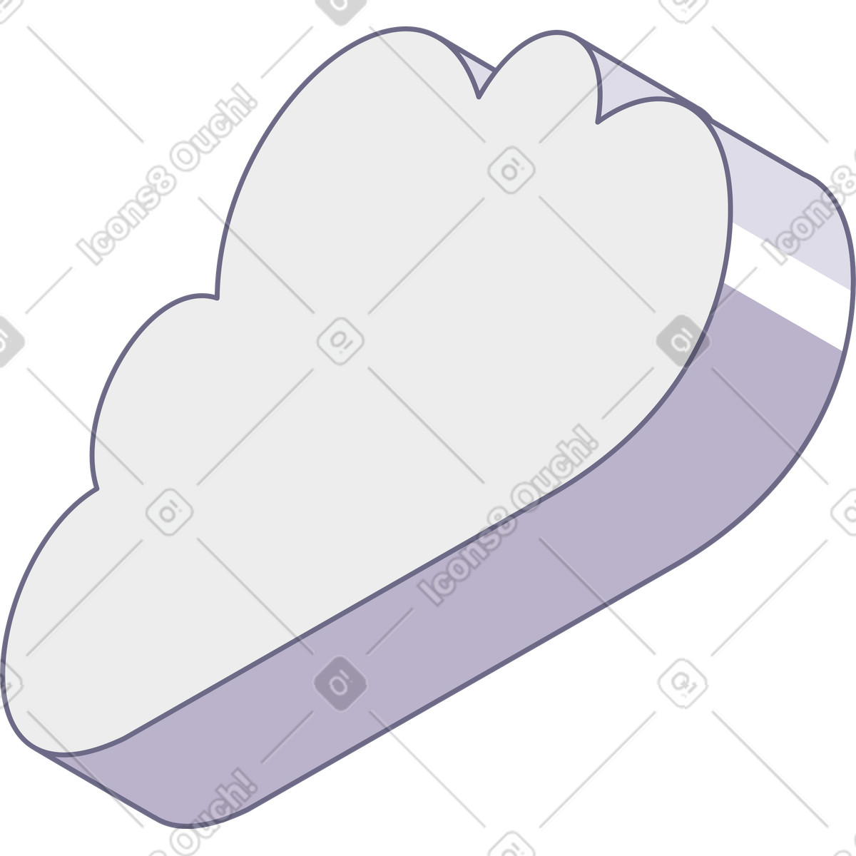 Modul スタイルの Cloud のイラストをPNG、SVG形式でダウンロード