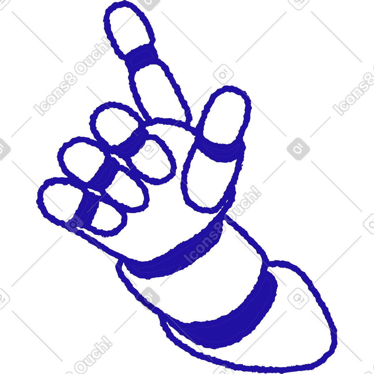 Ilustración Mano robótica en estilo Whimsy a descargar en PNG y SVG